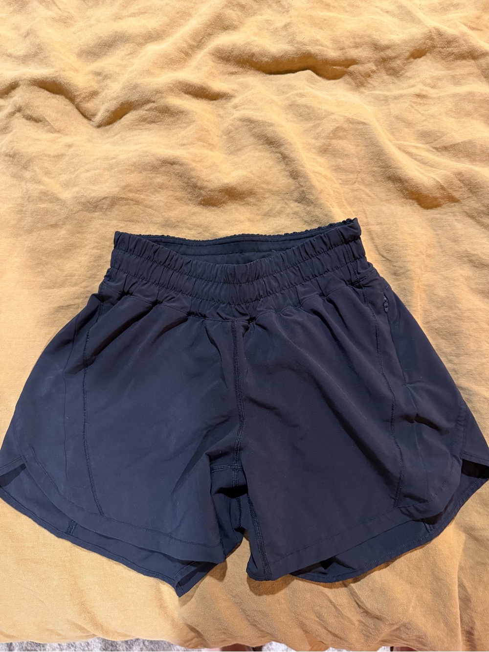 Women's Lululemon Athletic Shorts - Black with Built in Shorts